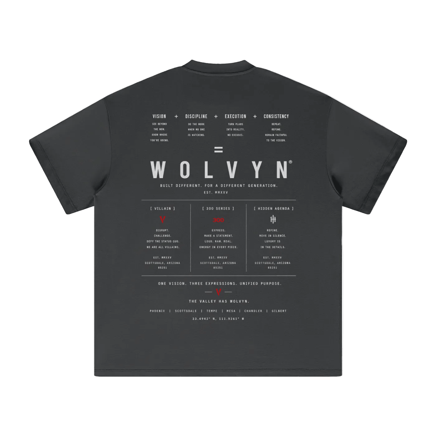 Wolvyn Apparel "The Formula" Heavyweight Earth Tone T-Shirt - Wolvyn Apparel