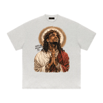 Wolvyn Apparel ‘The Saint- Portrait Series VI’ Heavyweight Drop Shoulder T-Shirt - Wolvyn Apparel