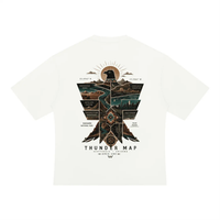 Wolvyn Apparel ‘Thunder Map’ Unisex Heavyweight Oversized T-Shirt - Wolvyn Apparel