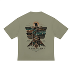 Wolvyn Apparel ‘Thunder Map’ Unisex Heavyweight Oversized T-Shirt - Wolvyn Apparel