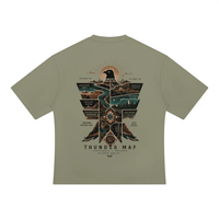 Wolvyn Apparel ‘Thunder Map’ Unisex Heavyweight Oversized T-Shirt - Wolvyn Apparel