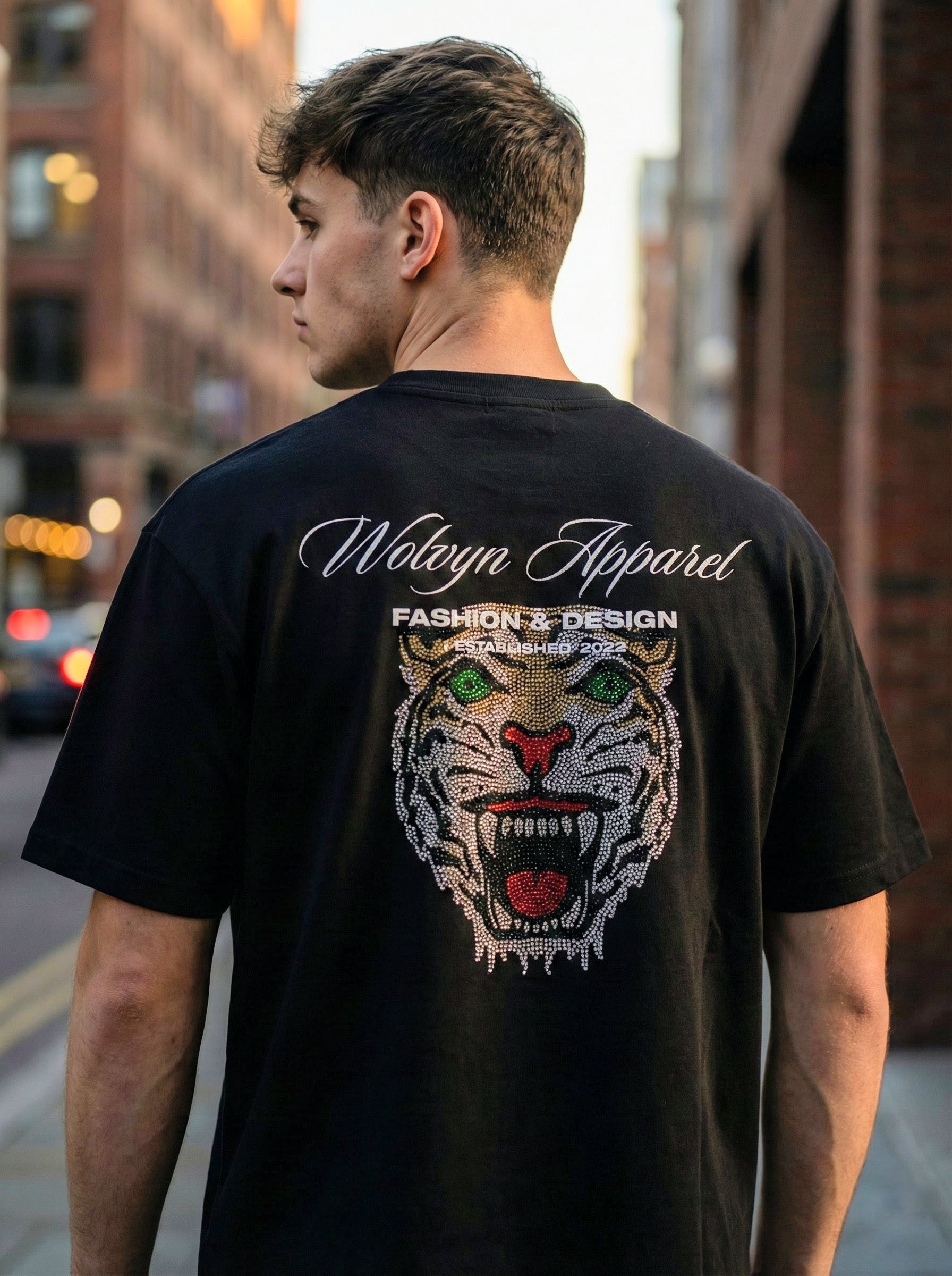 Wolvyn Apparel "Tiger" Heavyweight Earth Tone T-Shirt - Wolvyn Apparel