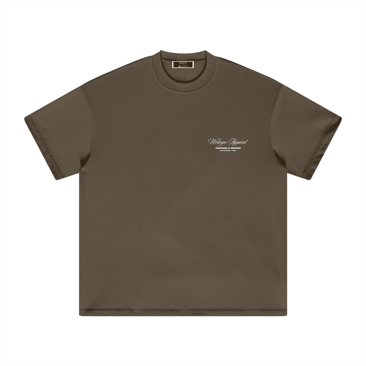 Wolvyn Apparel "Tiger" Heavyweight Earth Tone T-Shirt - Wolvyn Apparel
