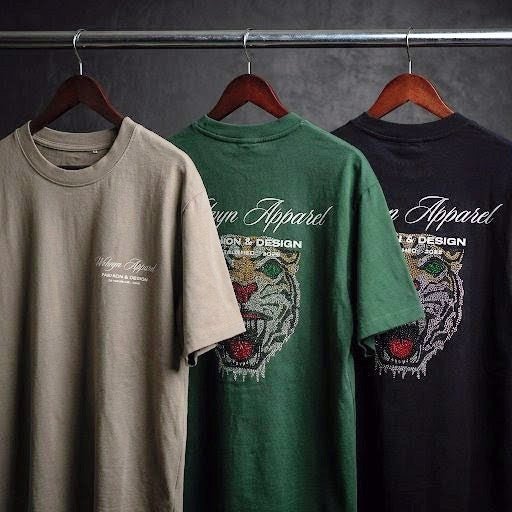 Wolvyn Apparel "Tiger" Heavyweight Earth Tone T-Shirt - Wolvyn Apparel