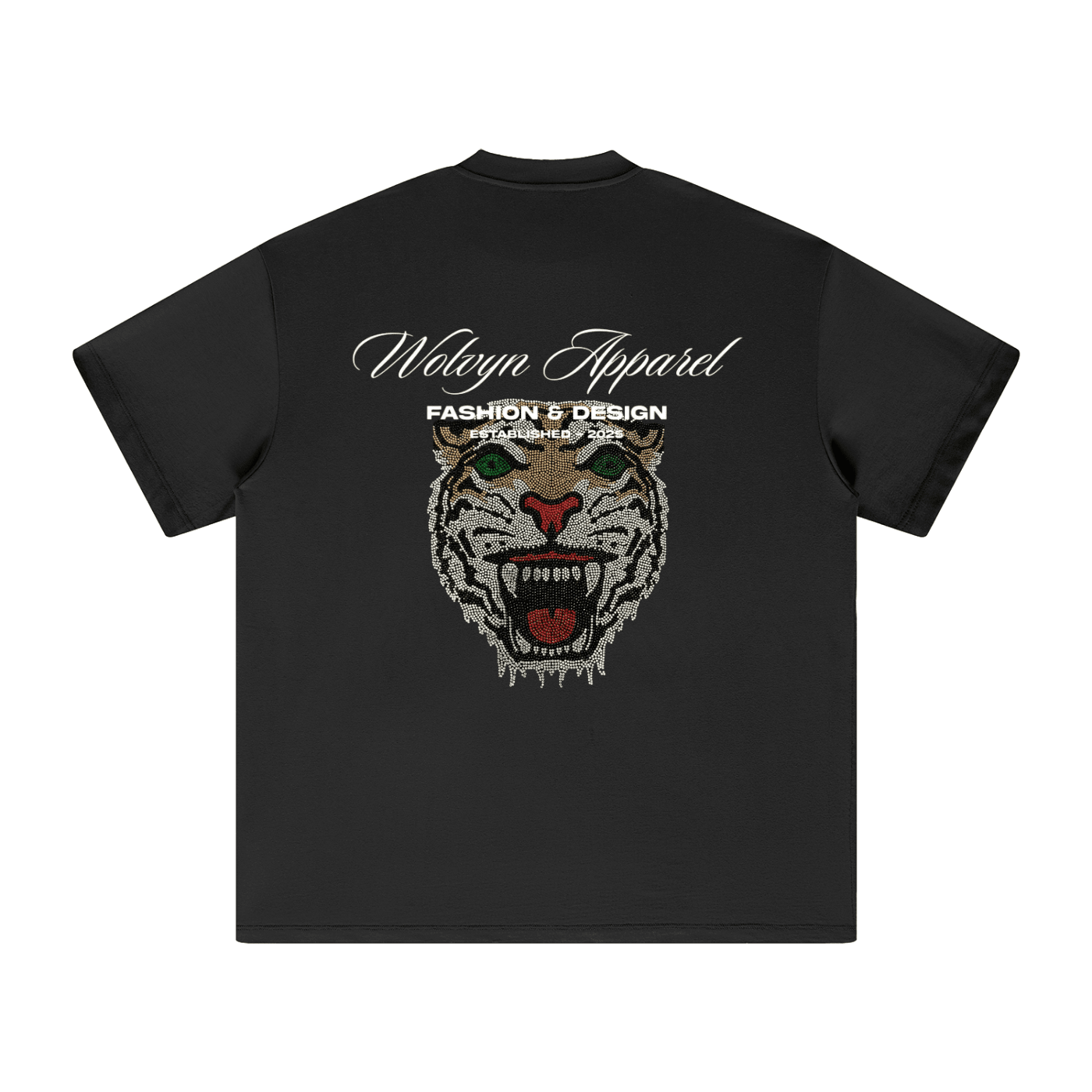 Wolvyn Apparel "Tiger" Heavyweight Earth Tone T-Shirt - Wolvyn Apparel