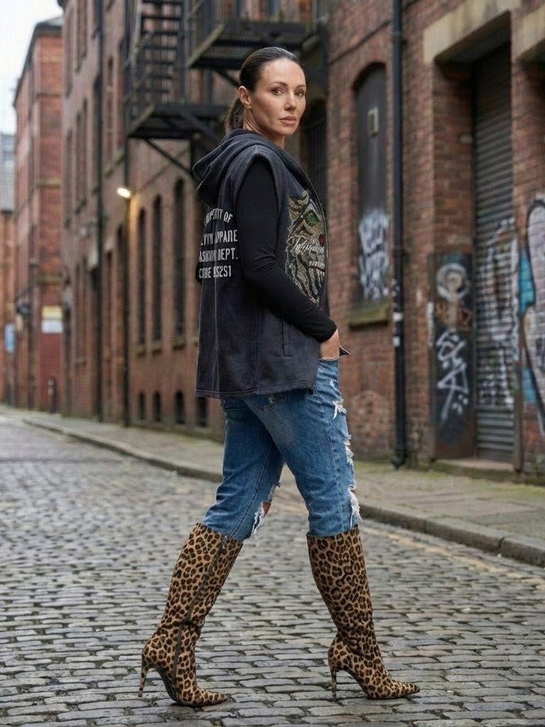 Wolvyn Apparel "Tiger Property" Vintage Washed Zip - Up Hooded Tank Top - Wolvyn Apparel