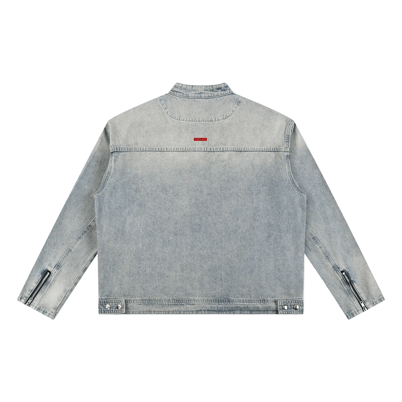 Wolvyn Apparel Vintage Wash Zip Denim Jacket - Wolvyn Apparel