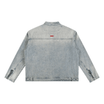 Wolvyn Apparel Vintage Wash Zip Denim Jacket - Wolvyn Apparel