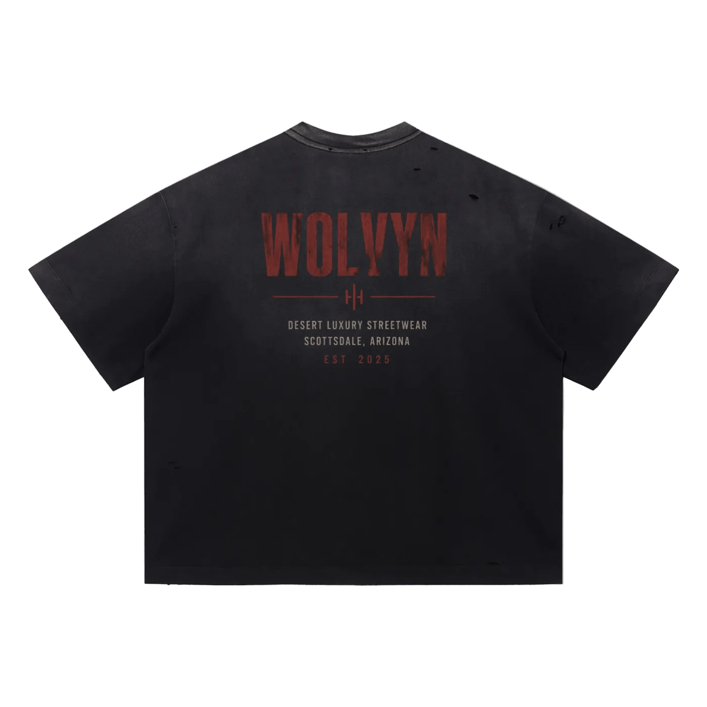 Wolvyn Apparel Vintage Washed Distressed Boxy Oversized T-Shirt - Wolvyn Apparel