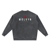 Wolvyn Apparel Vintage Washed Fleece Baseball Jacket - Wolvyn Apparel