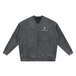 Wolvyn Apparel Vintage Washed Fleece Baseball Jacket - Wolvyn Apparel