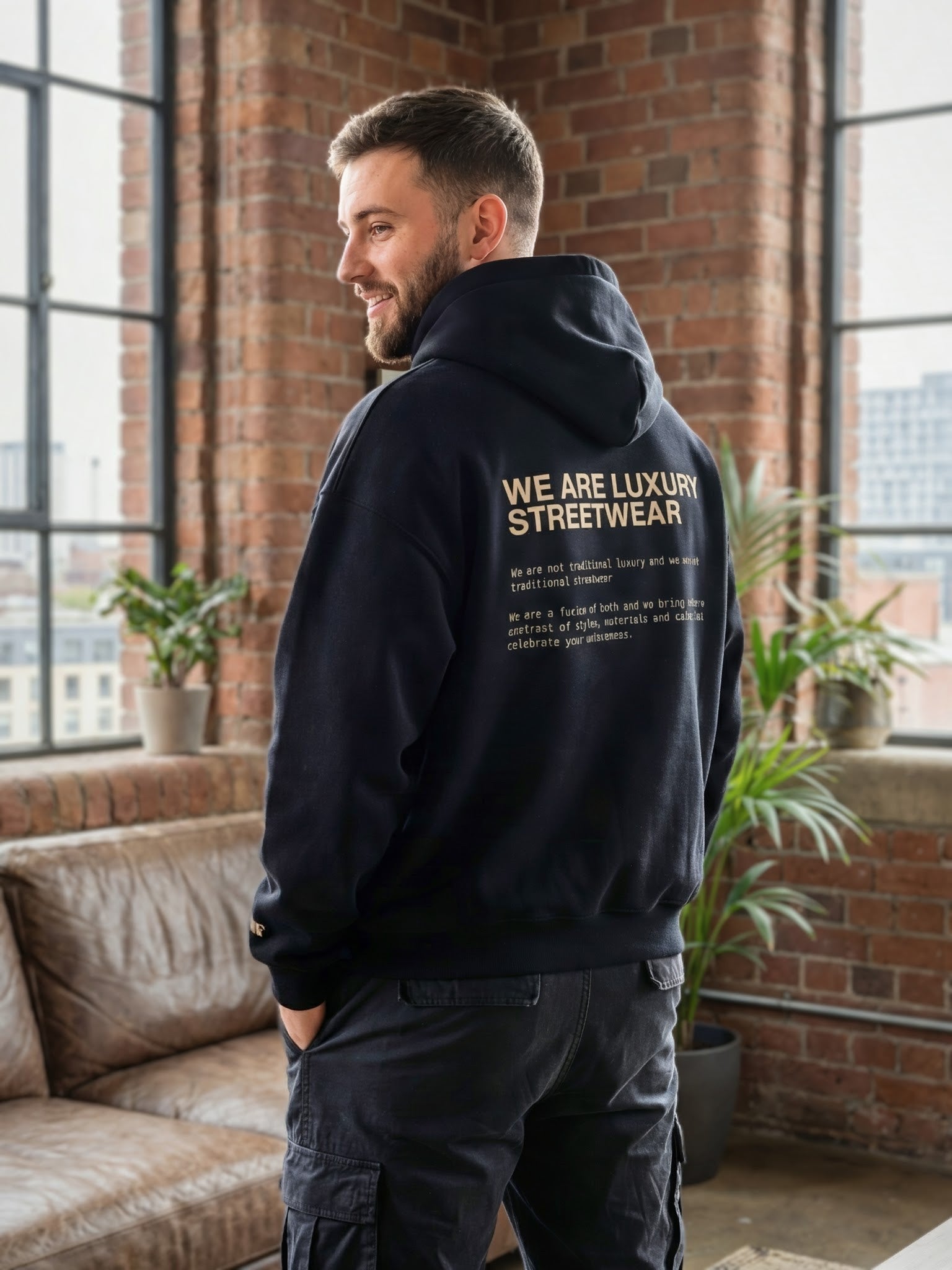 Wolvyn Apparel "We Are Luxury Streetwear" Oversize Fleeced Hoodie - Wolvyn Apparel