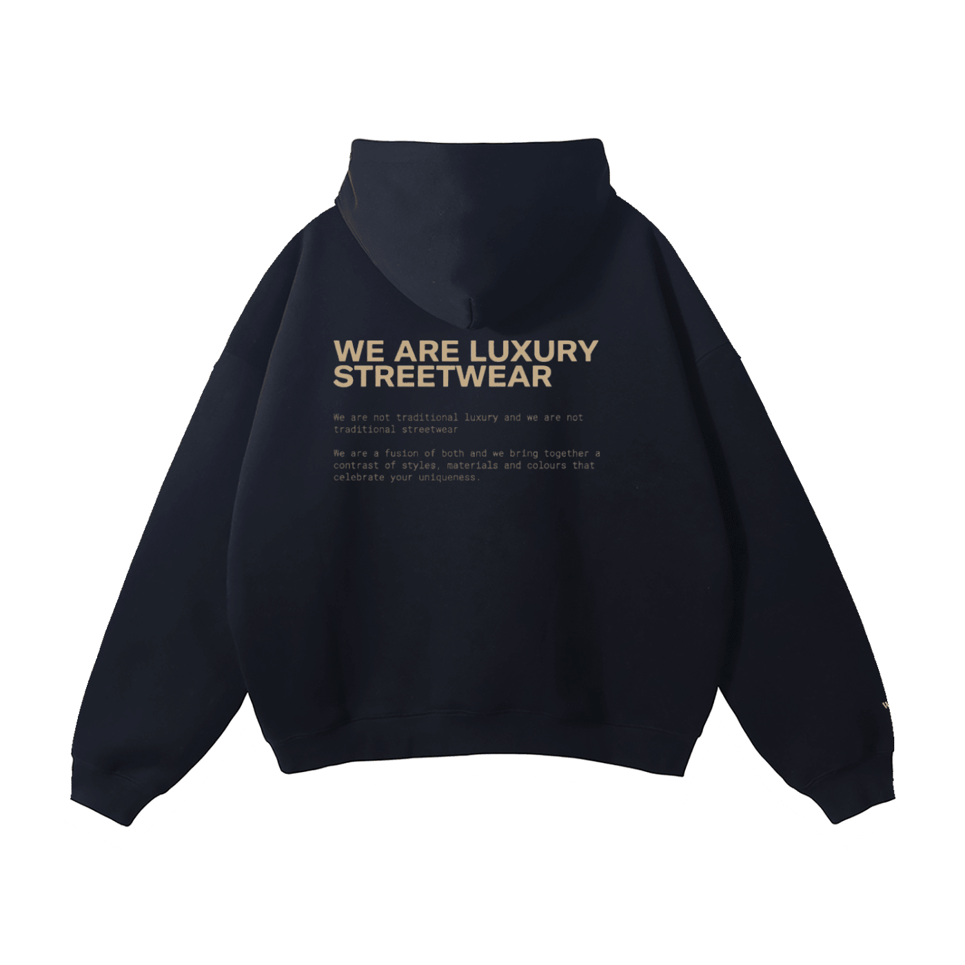 Wolvyn Apparel "We Are Luxury Streetwear" Oversize Fleeced Hoodie - Wolvyn Apparel