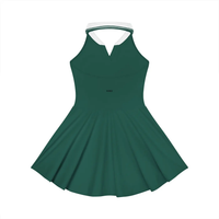 Wolvyn Apparel "Wolvyn Mark' Women's Collared Halter A-Line Tennis Dress - Wolvyn Apparel