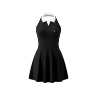 Wolvyn Apparel "Wolvyn Mark' Women's Collared Halter A-Line Tennis Dress - Wolvyn Apparel
