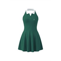 Wolvyn Apparel "Wolvyn Mark' Women's Collared Halter A-Line Tennis Dress - Wolvyn Apparel