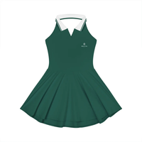 Wolvyn Apparel "Wolvyn Mark' Women's Collared Halter A-Line Tennis Dress - Wolvyn Apparel