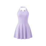 Wolvyn Apparel "Wolvyn Mark' Women's Collared Halter A-Line Tennis Dress - Wolvyn Apparel