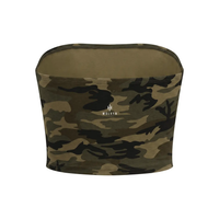 Wolvyn Apparel Women’s Camo Cropped Tube Top - Wolvyn Apparel