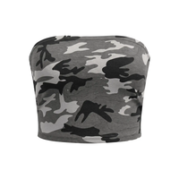 Wolvyn Apparel Women’s Camo Cropped Tube Top - Wolvyn Apparel