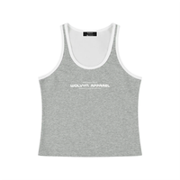 Wolvyn Apparel Women's Color Block Cropped Tank Top - Wolvyn Apparel