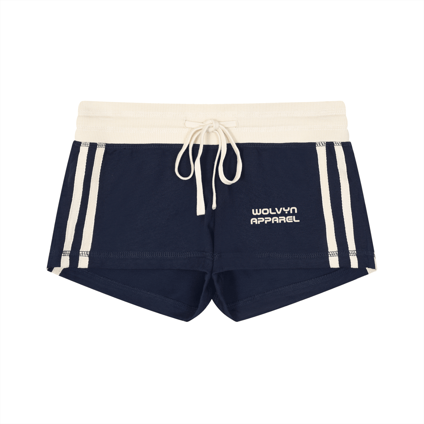 Wolvyn Apparel Women's Contrast Stripe Track Shorts - Wolvyn Apparel