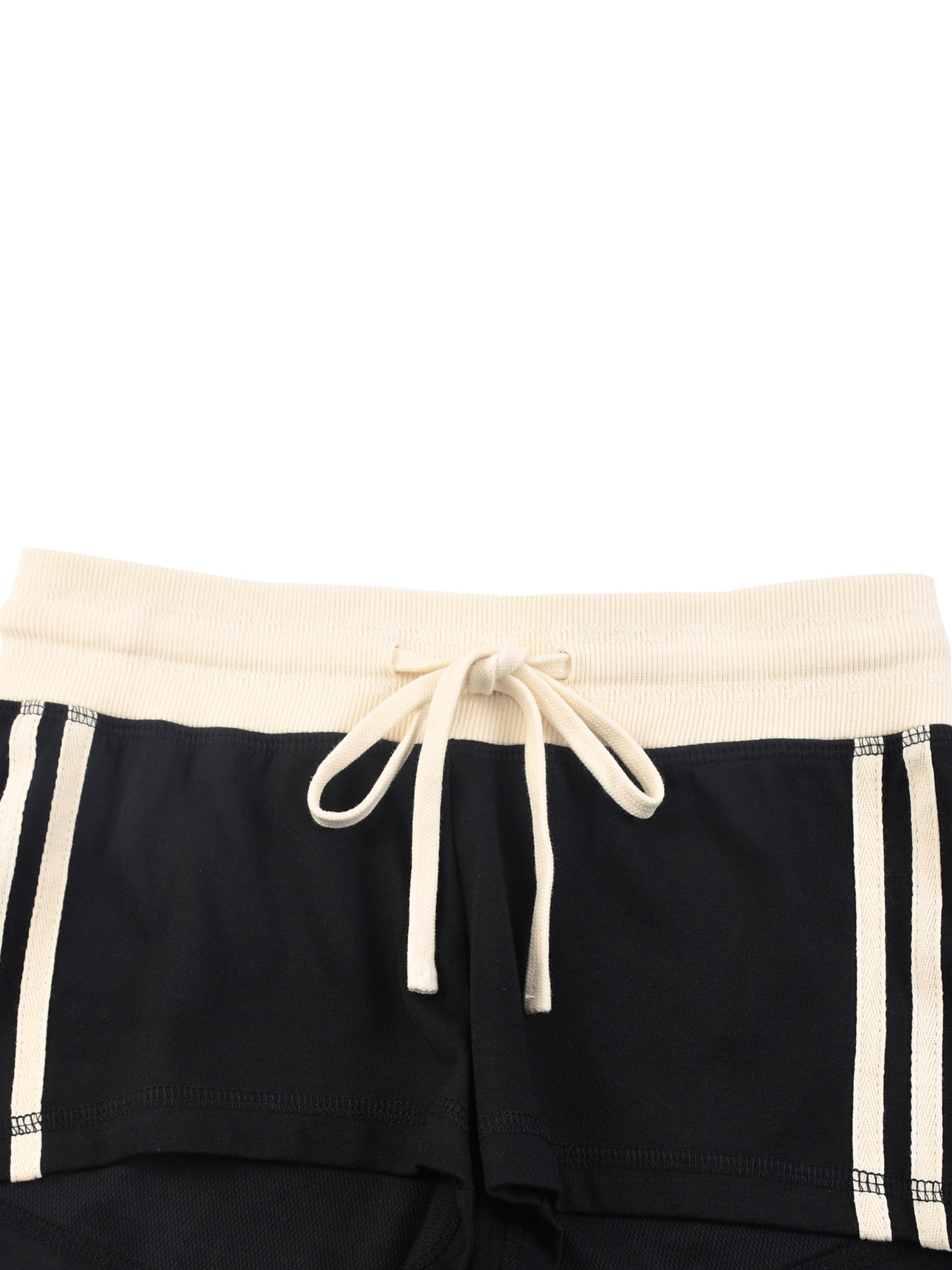 Wolvyn Apparel Women's Contrast Stripe Track Shorts - Wolvyn Apparel
