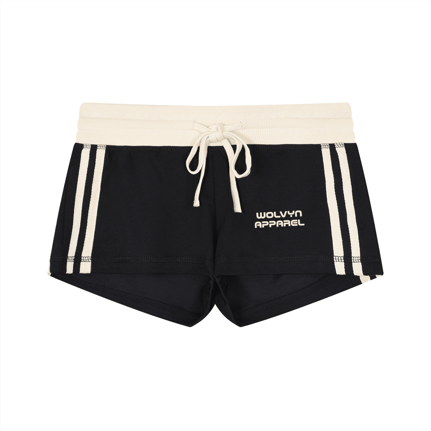 Wolvyn Apparel Women's Contrast Stripe Track Shorts - Wolvyn Apparel