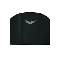 Black women’s cropped tube top with white script logo and minimal text on front