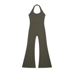 Wolvyn Apparel Women’s Halter Flared Jumpsuit - Wolvyn Apparel