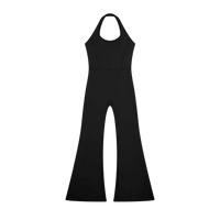 Wolvyn Apparel Women’s Halter Flared Jumpsuit - Wolvyn Apparel