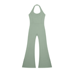 Wolvyn Apparel Women’s Halter Flared Jumpsuit - Wolvyn Apparel