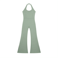 Wolvyn Apparel Women’s Halter Flared Jumpsuit - Wolvyn Apparel