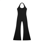 Wolvyn Apparel Women’s Halter Flared Jumpsuit - Wolvyn Apparel