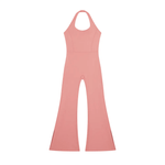 Wolvyn Apparel Women’s Halter Flared Jumpsuit - Wolvyn Apparel