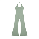 Wolvyn Apparel Women’s Halter Flared Jumpsuit - Wolvyn Apparel
