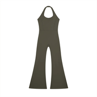 Wolvyn Apparel Women’s Halter Flared Jumpsuit - Wolvyn Apparel