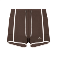 Wolvyn Apparel Women's High Rise Color Block Yoga Shorts - Wolvyn Apparel