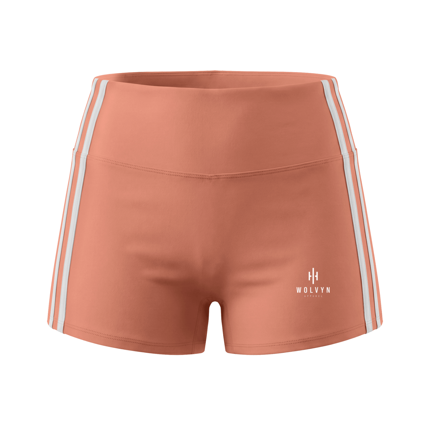 Wolvyn Apparel Women’s High-Waist Color Block Yoga Shorts - Wolvyn Apparel