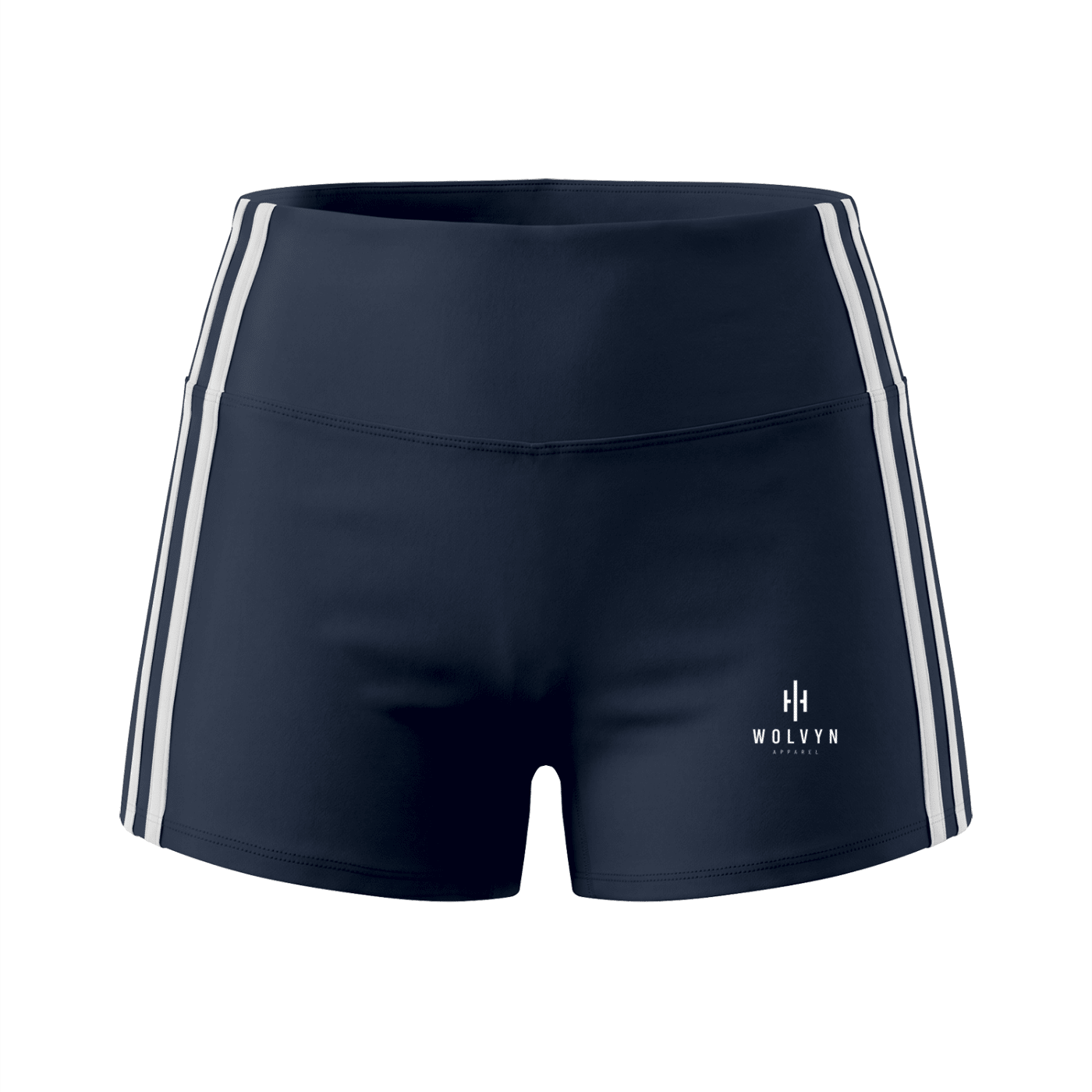 Wolvyn Apparel Women’s High-Waist Color Block Yoga Shorts - Wolvyn Apparel