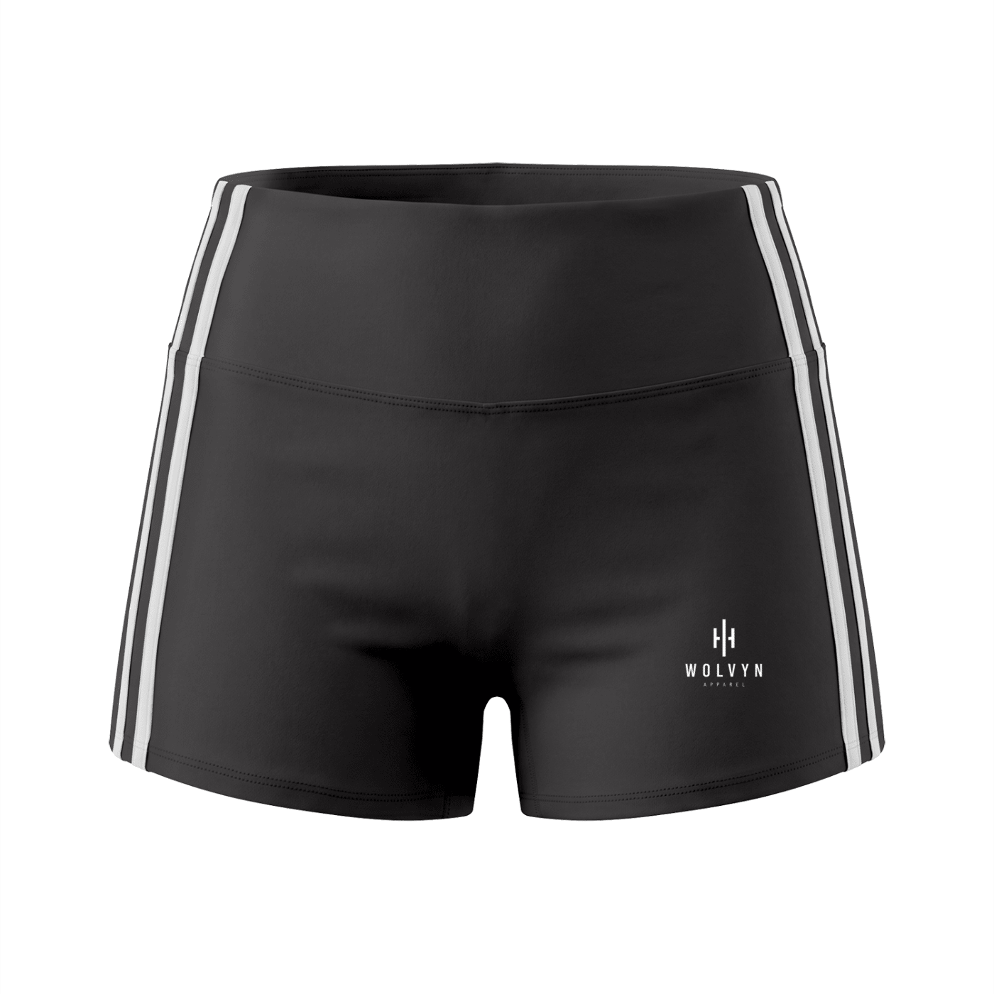 Wolvyn Apparel Women’s High-Waist Color Block Yoga Shorts - Wolvyn Apparel