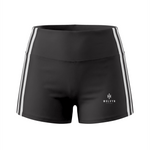 Wolvyn Apparel Women’s High-Waist Color Block Yoga Shorts - Wolvyn Apparel