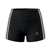 Wolvyn Apparel Women’s High-Waist Color Block Yoga Shorts - Wolvyn Apparel