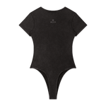 Wolvyn Apparel Women's Mineral Wash Crewneck Bodysuit - Wolvyn Apparel