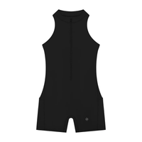 Wolvyn Apparel Women’s Quarter-Zip Yoga Romper - Wolvyn Apparel