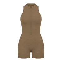 Wolvyn Apparel Women’s Quarter-Zip Yoga Romper - Wolvyn Apparel