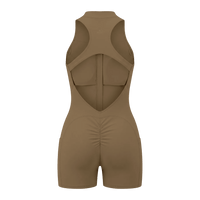 Wolvyn Apparel Women’s Quarter-Zip Yoga Romper - Wolvyn Apparel