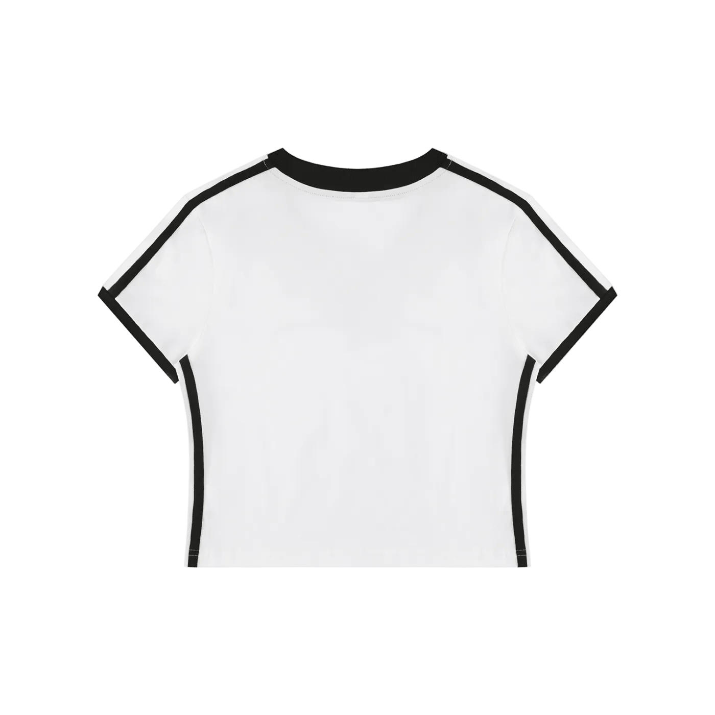 Wolvyn Apparel Women's Retro Binding V-Neck Crop T-Shirt - Wolvyn Apparel