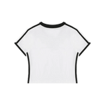 Wolvyn Apparel Women's Retro Binding V-Neck Crop T-Shirt - Wolvyn Apparel
