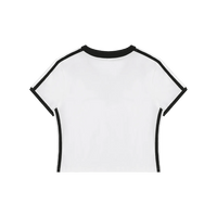 Wolvyn Apparel Women's Retro Binding V-Neck Crop T-Shirt - Wolvyn Apparel